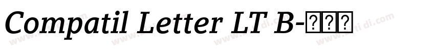 Compatil Letter LT B字体转换